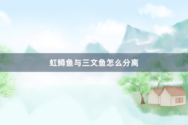 虹鳟鱼与三文鱼怎么分离